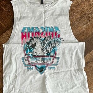 Unicorn 1992 1998 Amazing Girls Unite White Tank Top